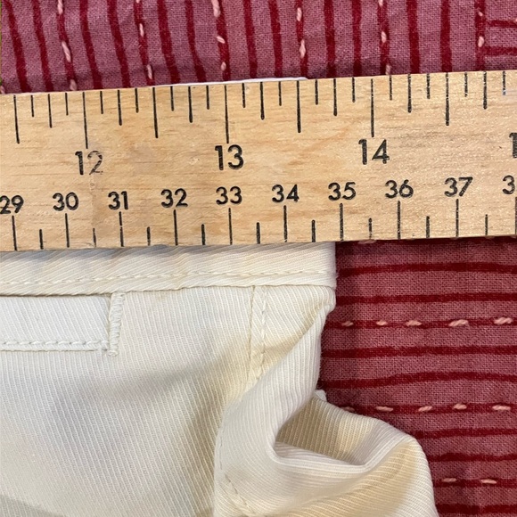 GAP Cream / soft yellow Wide Leg high rise stride ankle Pants - Picture 3 of 16